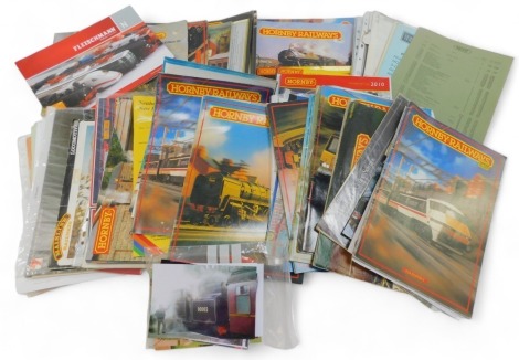 Hornby and Bachmann catalogues, to include Edition 51, 1981, Lima 1977 - 1978 catalogue, Hornby Railways 1978 catalogue, etc. (1 box)