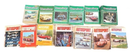 Autosport magazines from the 1960s and 1970s, and Motorsport magazines from the 1960s and 1970s, etc. (2 boxes)