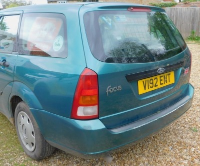 A Ford Focus estate, registration V192 ENT, green, 1800cc, petrol, recorded miles 161,346, first registered November 1999, MOT expired 13th March 2024. - 2