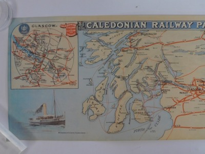 A late Victorian engineer's drawing for a railway tunnel at St Fillons, on the Lochearnhead & Comrie Railway, dated March 1901, with signatures, 68cm x 97cm, a reproduction map of a Caledonian Railway Panoramic map, and a limited edition coloured hunting - 13