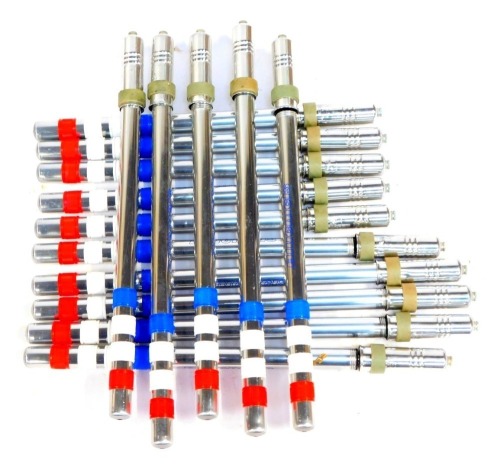 A group of Bluemels alloy bicycle pumps. (1 tray)