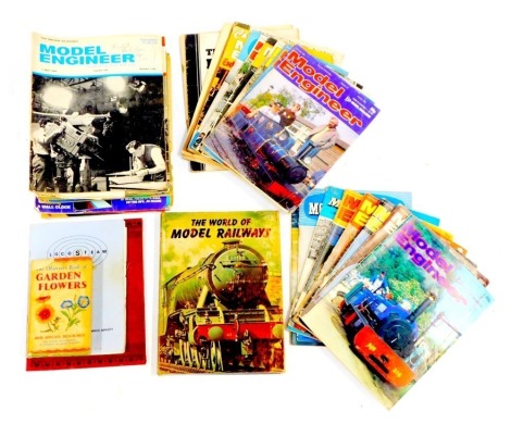 Books and magazines, Model Engineer Magazine, The World of Model Railway, Loco Steam Model Engineers, Instruction in Cookery, Observer's Garden Flowers, etc. (a quantity)