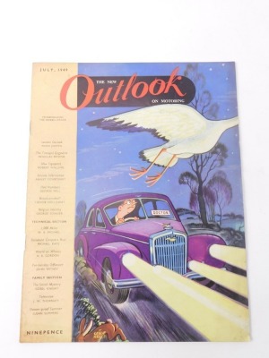 A group of car magazines, comprising Outlook 1945-1962, Motoring 1952-1962, Motor 1951-1952, Morris Owner 1944 and 1945, varying editions, not complete runs. (1 box) - 2