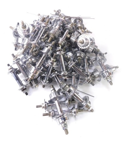 A group of thirty six wheel hub axles. (1 box)