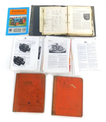 A group of Fordson Major Tractor original workshop manuals, together with copy editions of manuals. (1 bag)