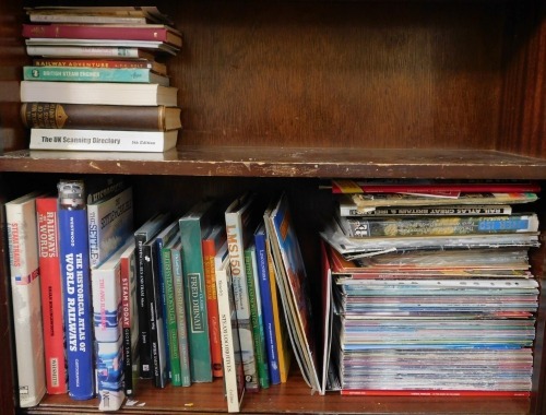 Railway books, to include Railways of The World, Garrett (Colin). Steam Trains A World Portrait, Westwood (John). Atlas of World Railways, Garrett (Colin). British Steam Nostalgia, Richardson (Paul). Evocative Steam, etc. (1 1/2 shelves)