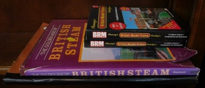 Railway related books, to include The Golden Age of British Steam by Westwood, Legendary Trains, 1853 Bradshaw's Continental Railway Guide, Rowbotham (Robert) & Stratford (Frank). The Great Central from the Foot Plate, etc. (1 shelf) - 4