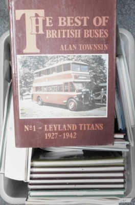 Transport related books, to include Jack (D). The Leyland Bus, The Heyday of The Classic Coach, Booth (Gavin). The Classic Buses, The British Bus Story - The Sixties, Townsend (Alan). The Best of British Buses, etc. (1 box)