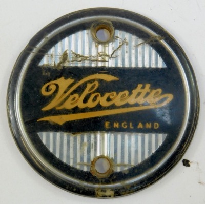 Four car badges, comprising Lincolnshire Automobile Club car badge, British Medical Association car badge, Lincolnshire car badge, and a Velocette badge. (4) - 5