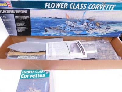 A Revell Platinum Edition Flower Class Corvette model number 05112, boxed and Illustrated Shipcraft Special Book of Flower Class Corvettes by John Lambert and Les Brown. (2) - 2