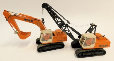 Ross agricultural diecast vehicles, to include tractor, digger, bulldozer, etc. (4) - 2