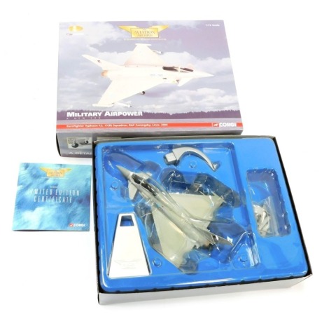 An Aviation Archive Military Air Power Euro Fighter Typhoon F:2, boxed.