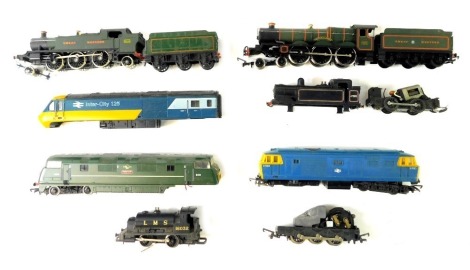 Mainline, Hornby and other OO gauge locomotives, including Castle Class Caerphilly Castle 4-6-0, tank locomotives, etc. (1 box)