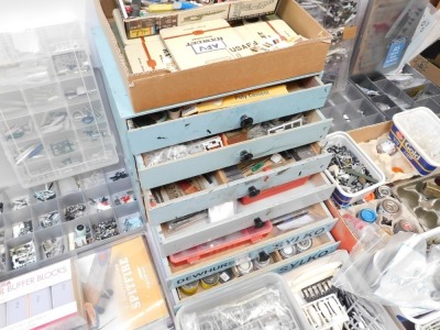 Model makers spares, including decals, bombs and missiles, divider boxes, etc. (2 boxes) - 3