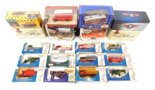 Lledo Vanguards and Matchbox diecast, to include Matchbox Collectables Collection 1923 MAC AC, Matchbox Collectables Models of Yesteryear 1922 Foden Steam Wagon, Atlas Editions Classic Coaches Plaxton Panorama, Days Gone DG126003 Burrell Showman's Road Ro