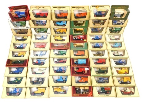 Matchbox Models of Yesteryear boxed diecast vehicles, including Y121912 Ford model T, Y30LKW1920 model AC Mack, Y291919 Walker electric van, Y121912 model T Ford Royal Mail, Y211930 Ford A Oxo, etc, boxed. (1 box)