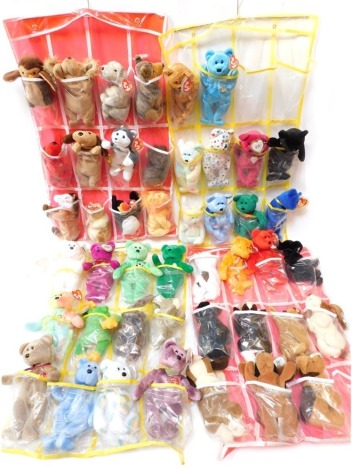 TY Beanie Babies, including Nanook, Rover, The Peace Bear, Millennium bear, Halo Bear, etc. (1 box)