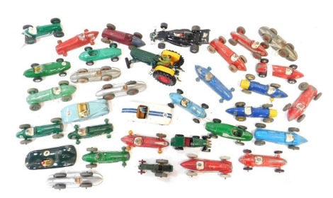 Diecast playworn racing cars, Dink and others, to include HWM, Alfa Romeo, Talbot, Lledo and others. (1 tray)