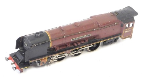 A Hornby Dublo OO gauge City of London locomotive, in maroon livery, 4645.