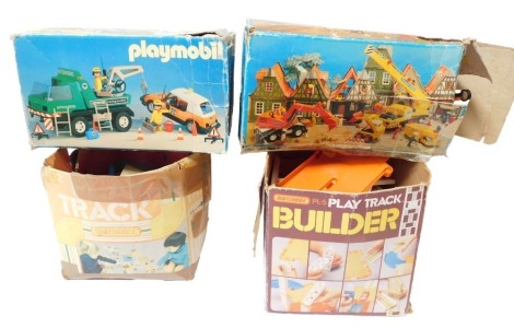 Two Playmobil sets, 3473 and 3472, and various loose track. (a quantity)