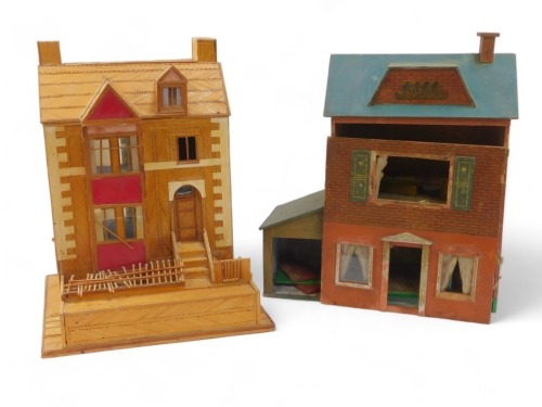 A match stick built house, and a doll's house. (2)