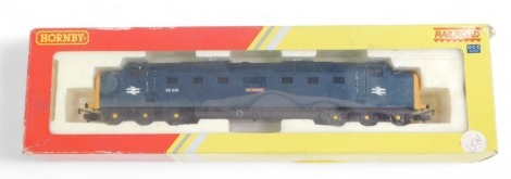 A Hornby OO gauge class 55 Deltic locomotive St Paddy, 55001, in BR blue, R2879, boxed.