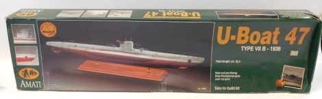 An Amati U-Boat 47 Model, Type VIIB-1936, boxed.