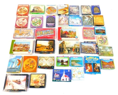 A collection of jigsaws, to include mainly Chinese and German, Arrow Games, Arrow Puzzles Victory, Whitman, Falcon, Waddingtons and others. (a quantity)