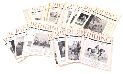 Riding and Driving. The Horse Lovers magazine, circa 1940-1949. (qty)