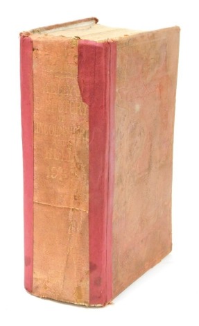 A Kelly's Directory of Lincolnshire, with the city of Hull, 1913, gilt tooled red cloth, published by Kelly's Directories Ltd, London.