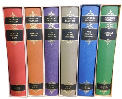 Trollop (Anthony). The Prime Minister, Can You Forgive Her?, Phineas Redux, The Duke's Children, The Eustace Diamonds, and Phineas Finn, six vols, with slipcases, published by the Folio Society.