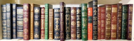 The Easton Press and the Franklin Library, assorted volumes, including Thackeray (William Makepeace) Vanity Fair, Dumas (Alexandre) The Count of Monte Cristo, Ibson (Henrik) Three Plays, Baudelaier (Charles) The Flowers of Evil, and Hemingway (Ernest) A F