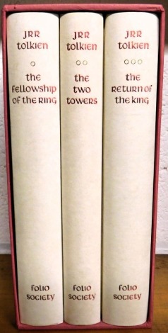 Tolkien (JRR). The Fellowship of the Ring, The Two Towers, The Return of the King, three vols, in slipcase, published by the Folio Society.