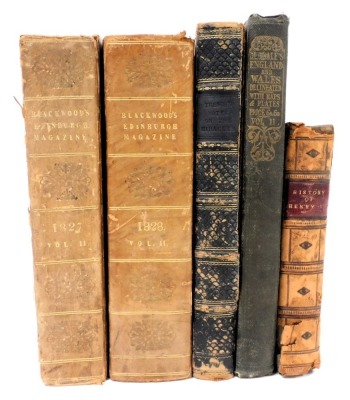 Books. Blackwood's Edinburgh magazine, vol 2, 1827 and 1828, Dugdale (Thomas) Curiosities of Great Britain, England and Wales Delineated, vol 2, the Camera Series Album of Views of Glasgow, and another of Newcastle on Tyne and District, etc. (qty) - 2