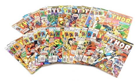 Marvel comics. Thirty two editions of The Mighty Thor, issues, 234, 235, 236, 237, 242, 245, 248-273 inclusive, (Bronze Age).