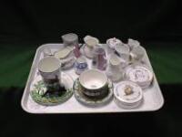 A qty of decorataive cream jugs including Doulton