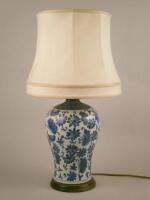 A modern Chinese porcelain lamp base