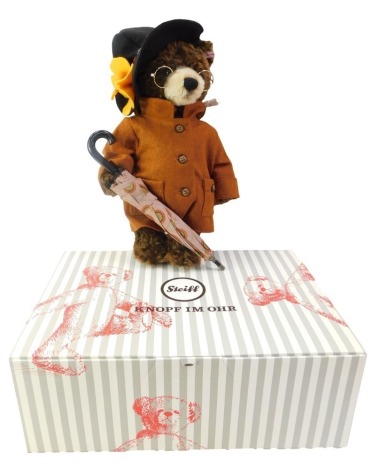 A Steiff Aunt Lucy mohair bear, limited edition number 950/1500, with certificate, boxed with outer packaging.