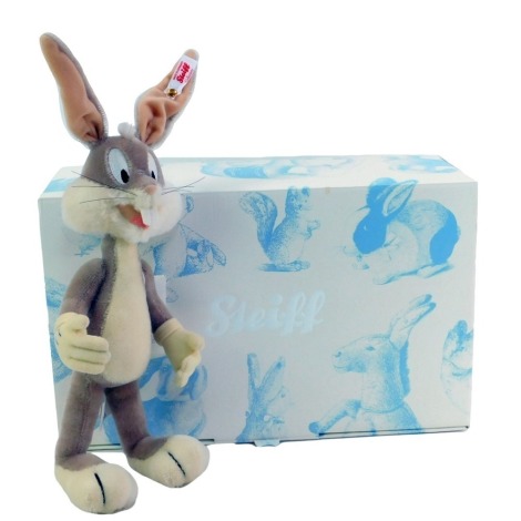 A Steiff Loony Tunes Bugs Bunny, limited edition number 954/2000, 26cm high, with certificate, boxed.