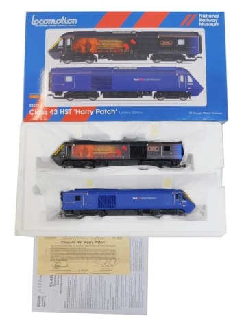 A Hornby R3379 class 43 HST Harry Patch train set, comprising Great Western Region Harry Patch power car 43172, and Great Western Region unmotored power car 43154, boxed.