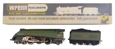 A Wrenn Railways OO gauge locomotive and tender, 4-6-2, Mallard BR W2211, boxed.