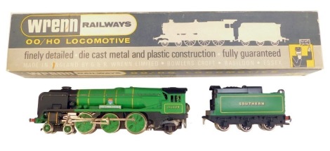 A Wrenn Railways locomotive and tender, W2237, 4-6-2, West Country Southern, boxed.