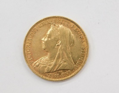 A Queen Victoria full gold sovereign, dated 1899. - 2