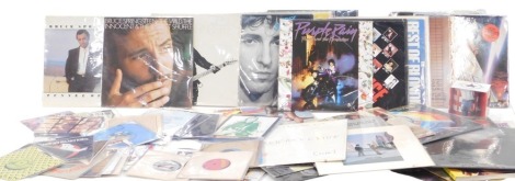 LP records, to include Pink Floyd, Best of Elvis Castello, Ultravox, Simon and Garfunkel, ZZ Top, singles to include The Hollys, Slade, Bruce Springstein mug, etc.