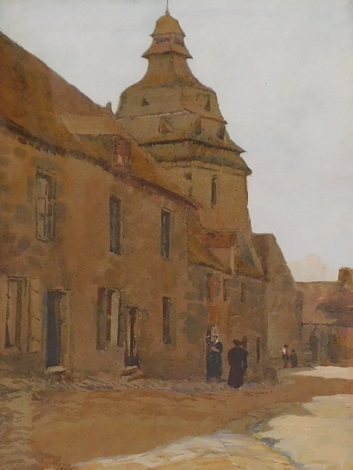 Edward Fuller Maitland (1859-1944). A Village Street, Brittany, watercolour, signed and titled verso, 36cm x 27cm.