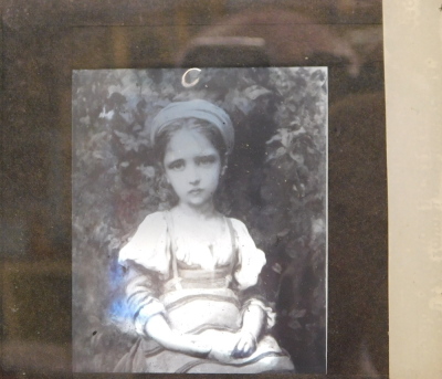 19thC School. Maria Paequa, watercolour, 6.5cm x 5cm with glass negative and Magdalen Goffin 1 Vol (3). - 6