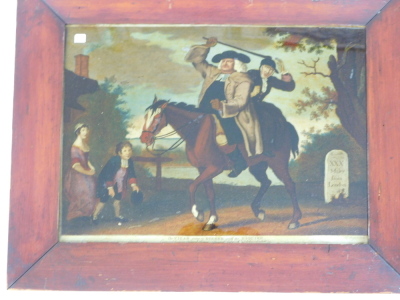 After John Collett. Two equestrian aquatints engravings, A Taylor Riding to Brentford and The Vicar coming to Dinner with the Esquire, framed, 25cm x 33cm. (2) - 2