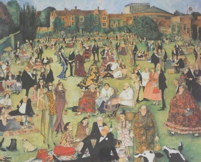 Sue McCartney Snape (b.1957). Glyndebourne, limited edition print 628/750, signed, 52cm x 62cm.