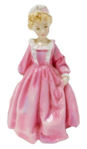 A Royal Worcester figure modelled as Grandmother's Dress, 3081, printed marks.