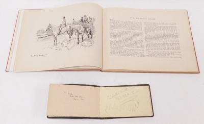 Stewart (F A). Hark to Hounds, first edition, published by Collins Forty-Eight, London, together with an autograph album containing WWI military autographs and others. (2) - 3